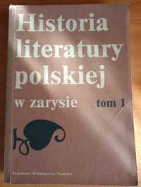 "Historia literatury polskiej w zarysie tom I"