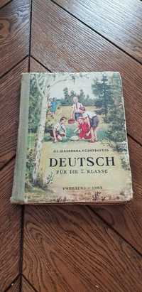 Książka rok 1962 "Język niemiecki" podręcznik do niemieckiego po ros.