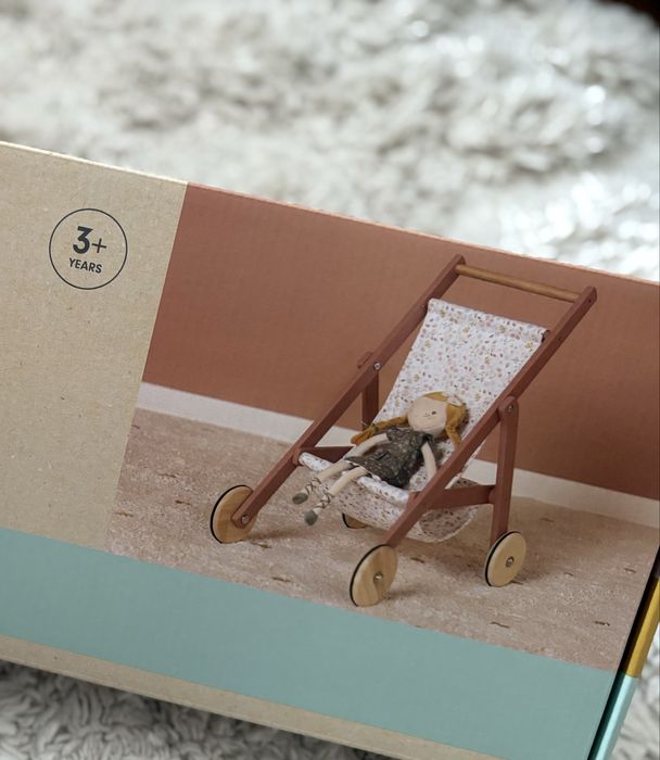 nowy drewniany wózek Little Dutch