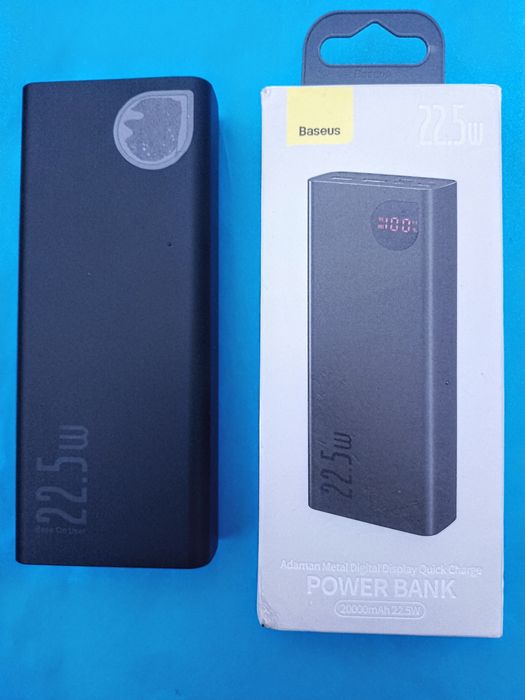 Павербанк Baseus Adaman 20000 mAh 22.5W з швидкою зарядкою.Стан нового