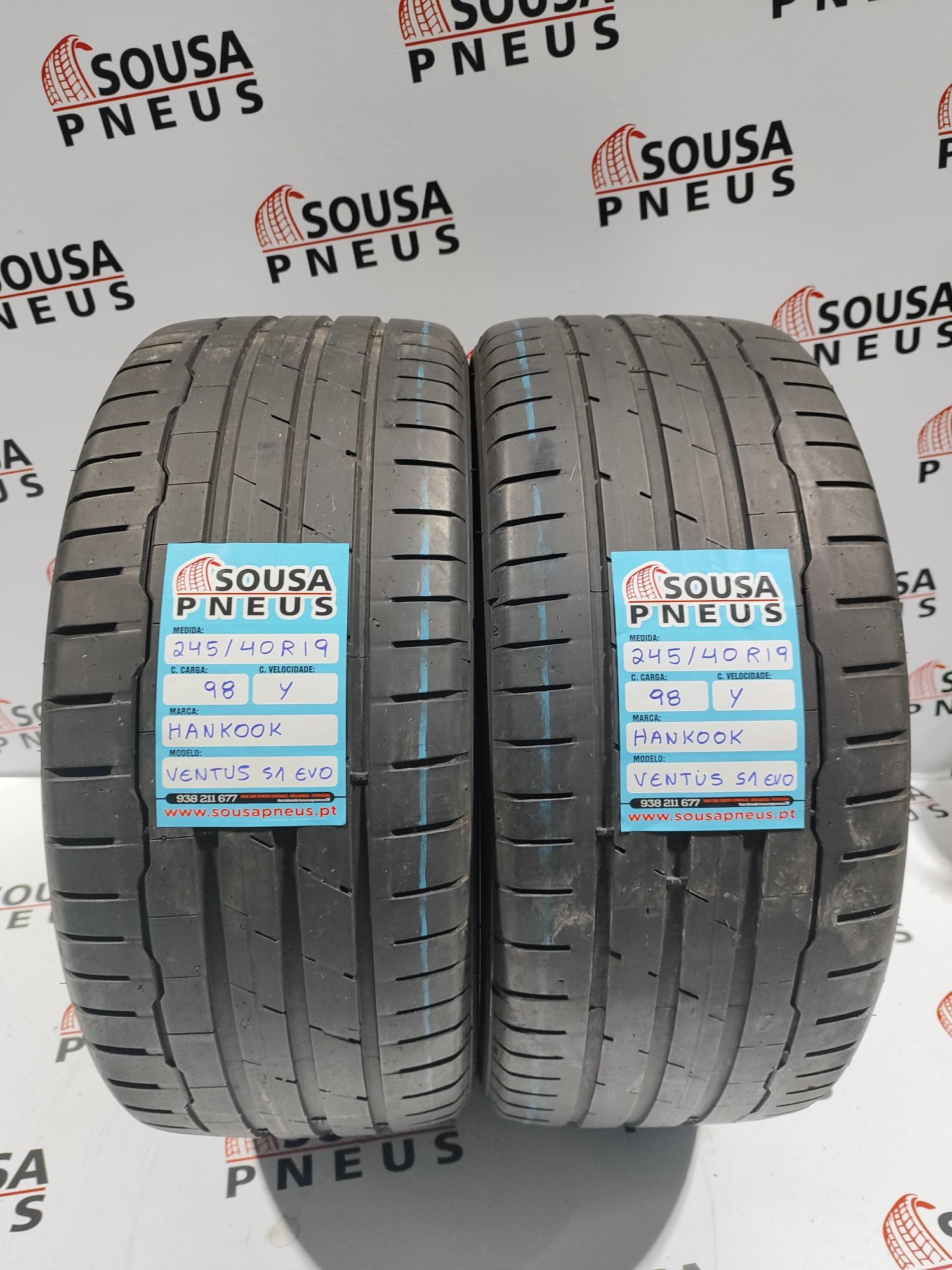 2 pneus semi novos 245-40R19 Hankook Ventus S1 Evo 3 - Oferta Portes