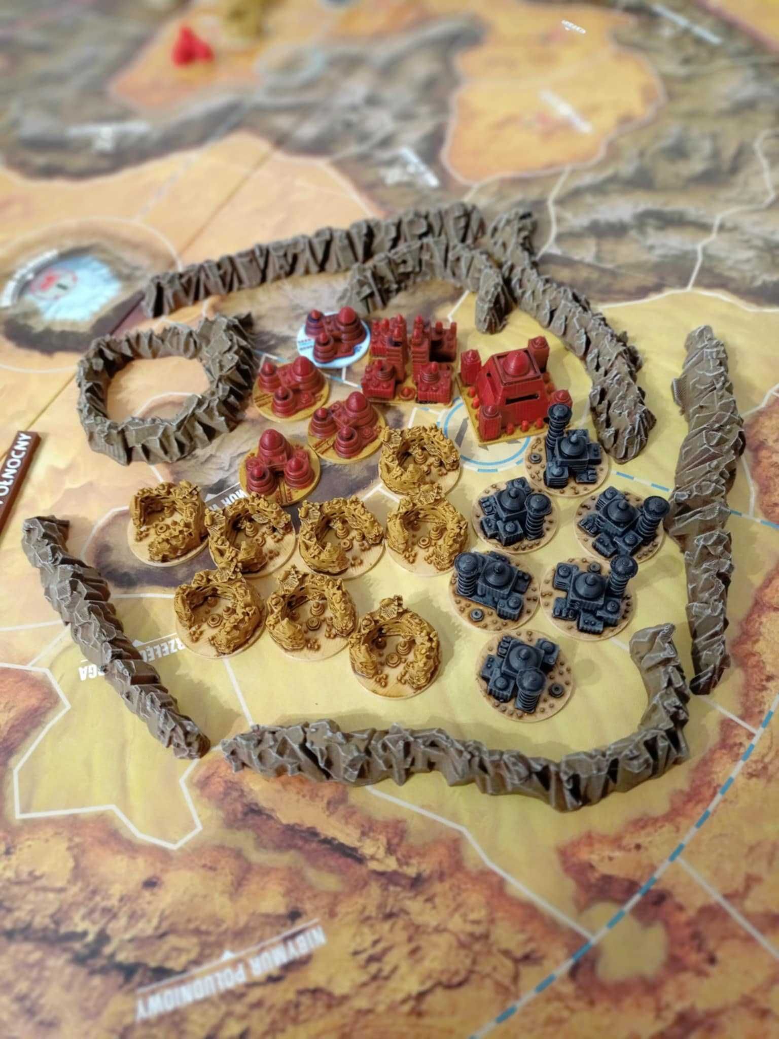 Zestaw budynków i skał do Dune Wojna o Arrakis, sundrop, drybrush!