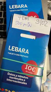 Lebara ES +34 Starter Karta Prepaid SIM Card Aktywne