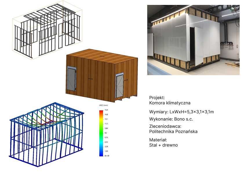 Usługi ślusarskie, konstrukcje stalowe i aluminiowe wraz z projektem