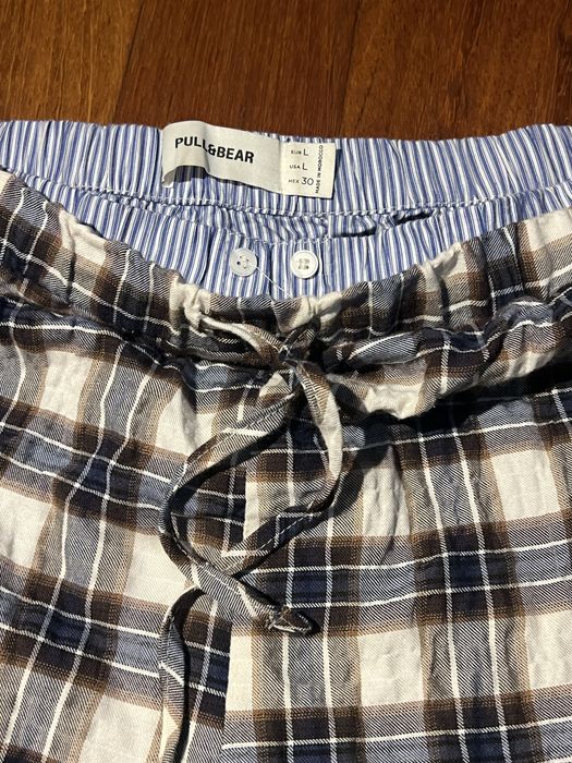 Calças quadriculadas Pull&Bear