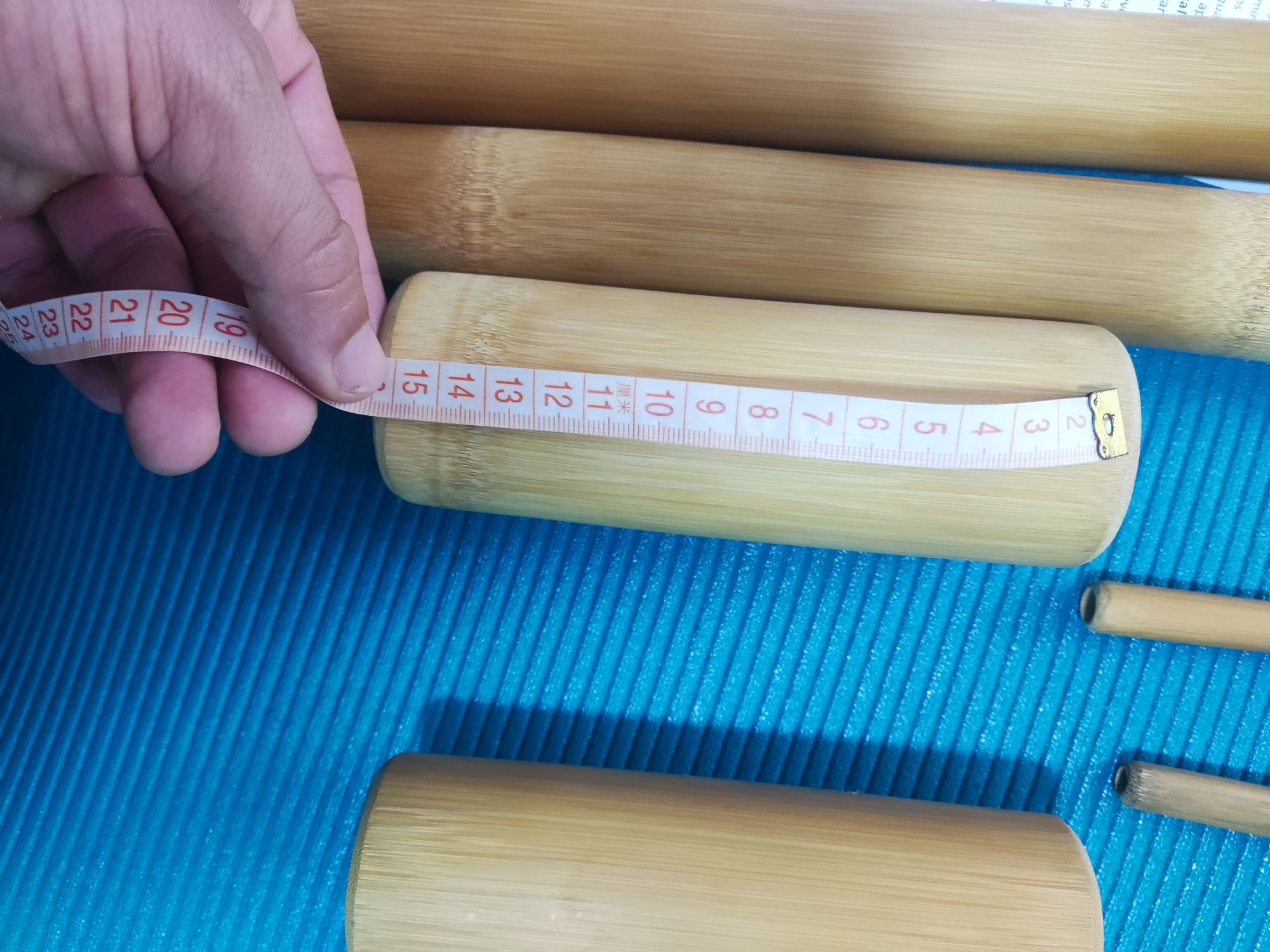 Conjunto de  Bamboo 6 peças. Bambooterapia