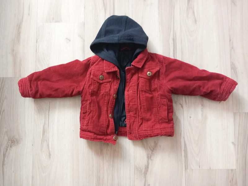 Kurtka sztruksowa sherpa katana lata 90 80 86 Mothercare