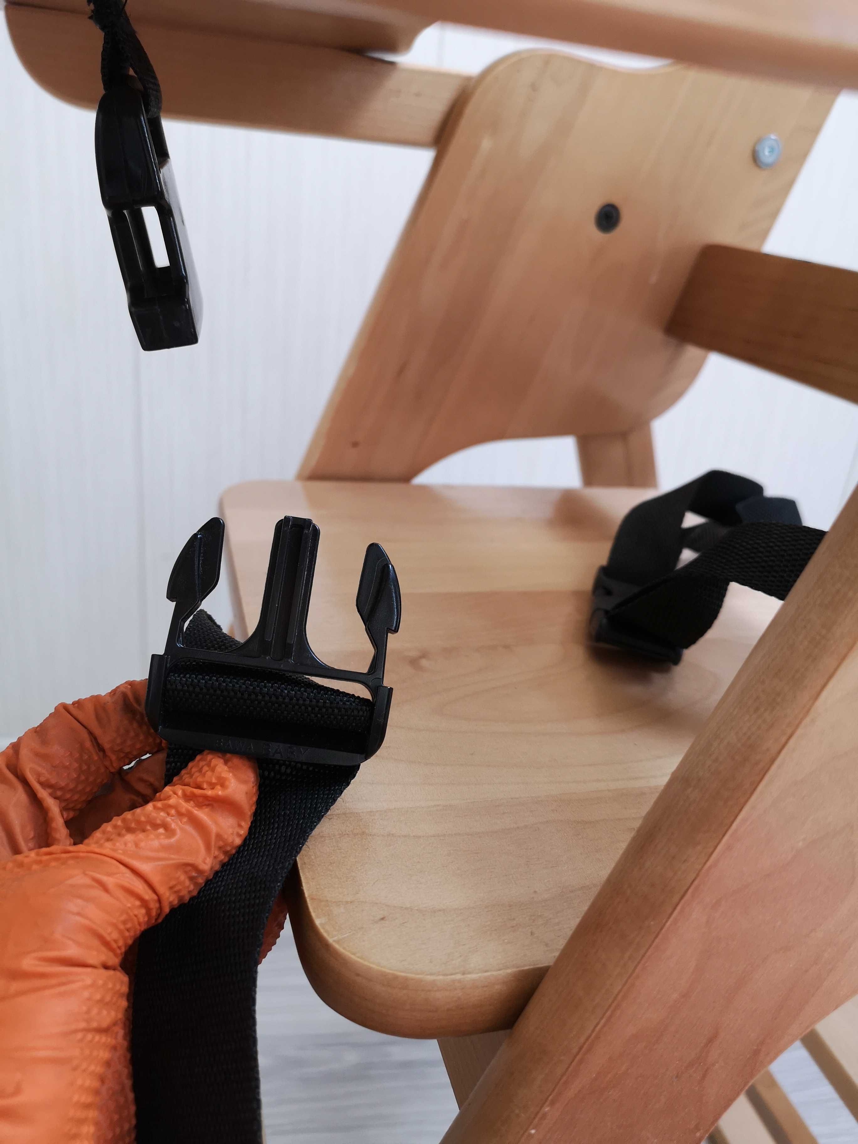 krzesełko do karmienia drewniane TQ składane regul