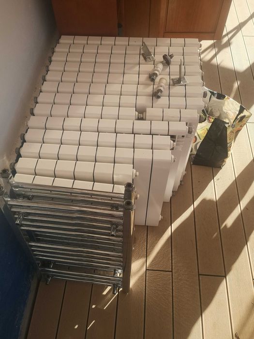 Caldeira a gás Baxi Victoria e multiplos radiadores