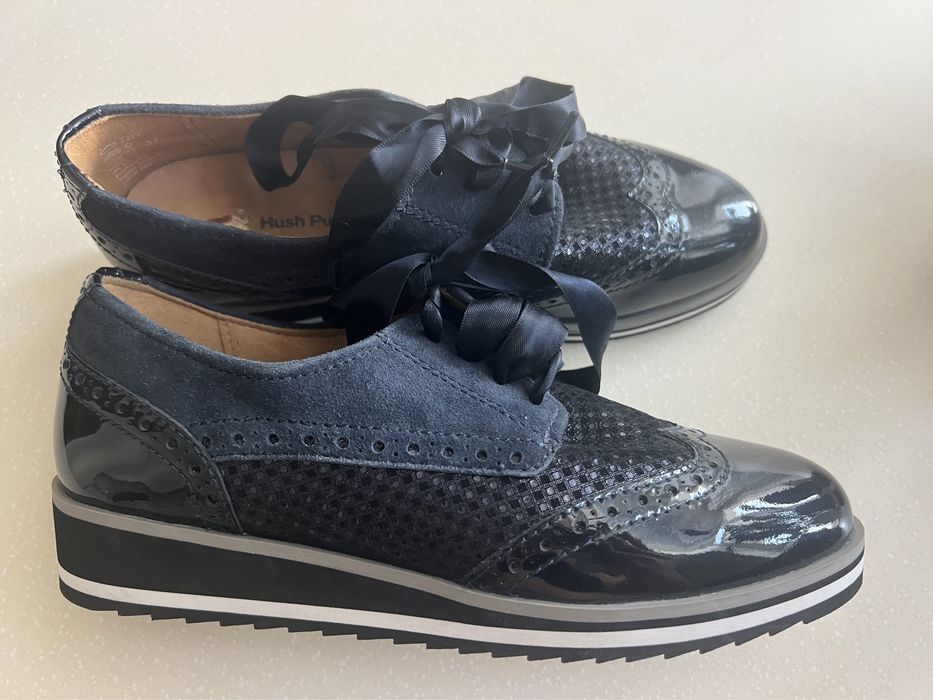 Нові Шкіряни туфлі, лофери, оксфорд hush puppies 24 см