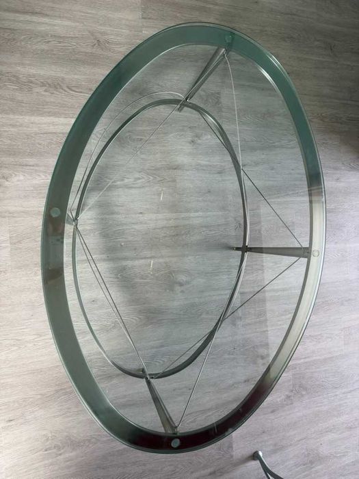 Mesa de centro prateada