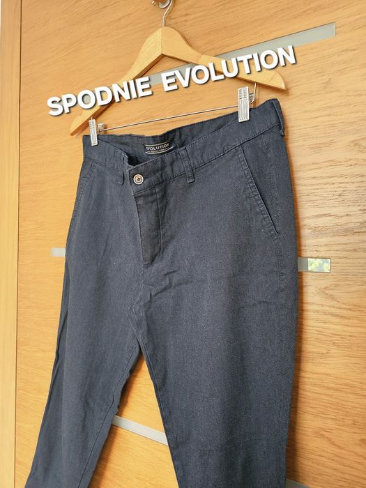 Spodnie granatowe męskie evolution skim casual  XL