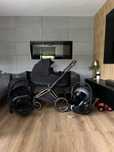 Wózek 3w1 Cybex Priam Deep Black z fotelikiem Cybex Cloud Z