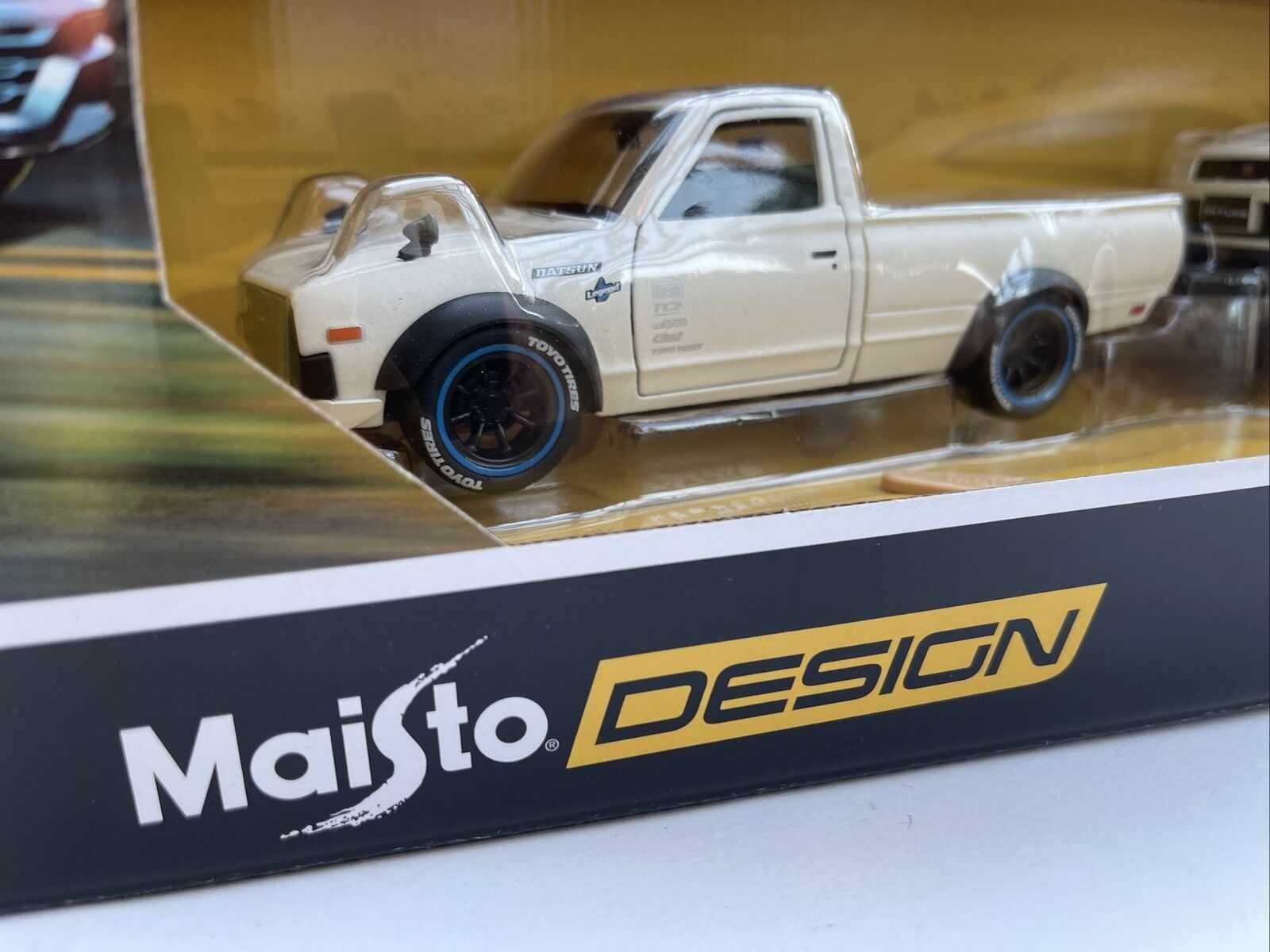 Datsun 620 Pickup e Trailer Nissan Gt-r BNR34  escala 1/24