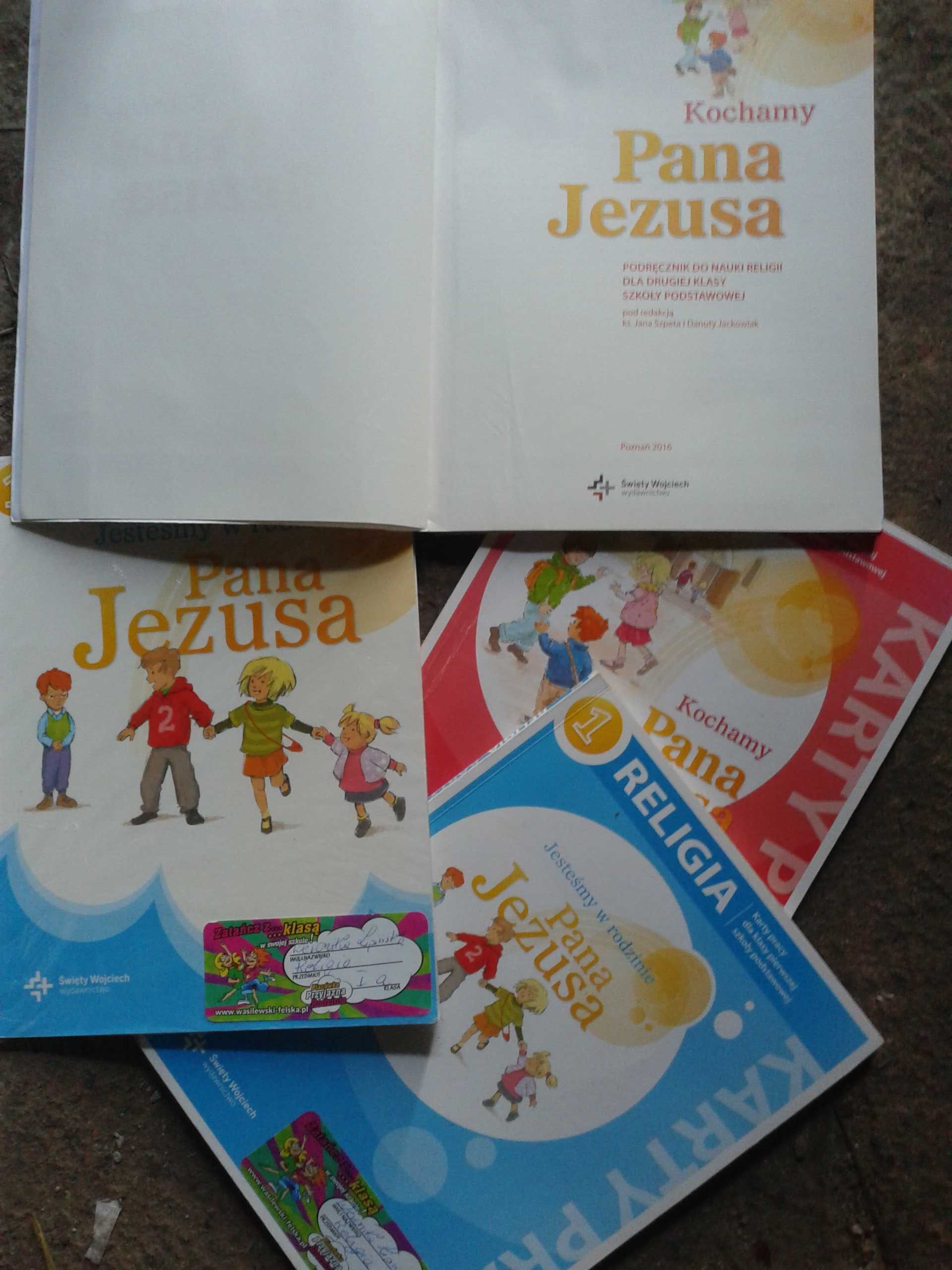 Podręcznik zestaw Pana Jezusa religia do klasy 1-3 podstawowej karty