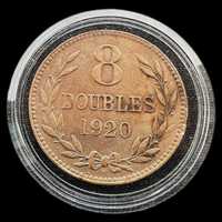 Moeda de 8 Doubles - 1920 - Guernesey