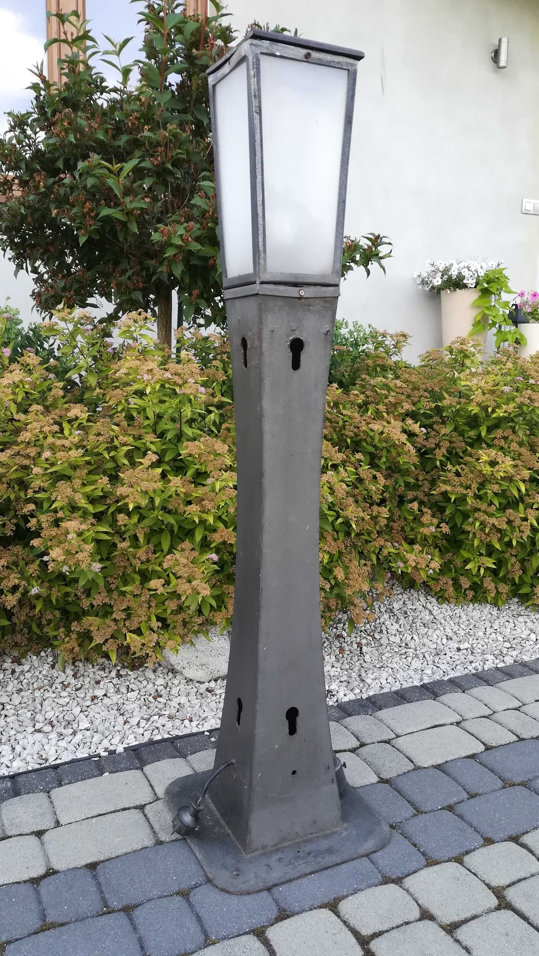 LAMPA metalowa ogrodowa kolumnowa wys.125 cm 230V - 3 szt.