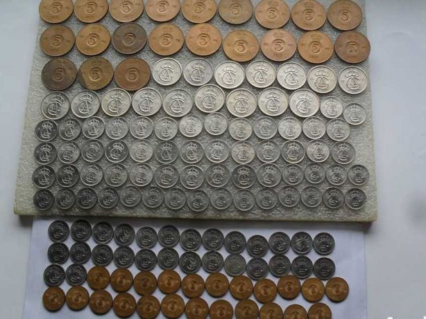 ogromny Zestaw monet ORE Szwecja od 1952 roku (145 szt.)