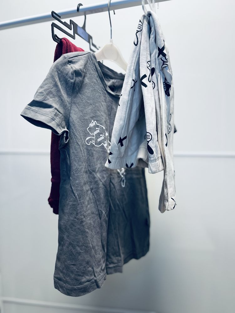 Zestaw 128cm dresy tshirt spodnie Puma Zara myszka miki