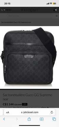 Продам Gucci нову чоловічу сумку,оригінал,з біркою,привертає увагу