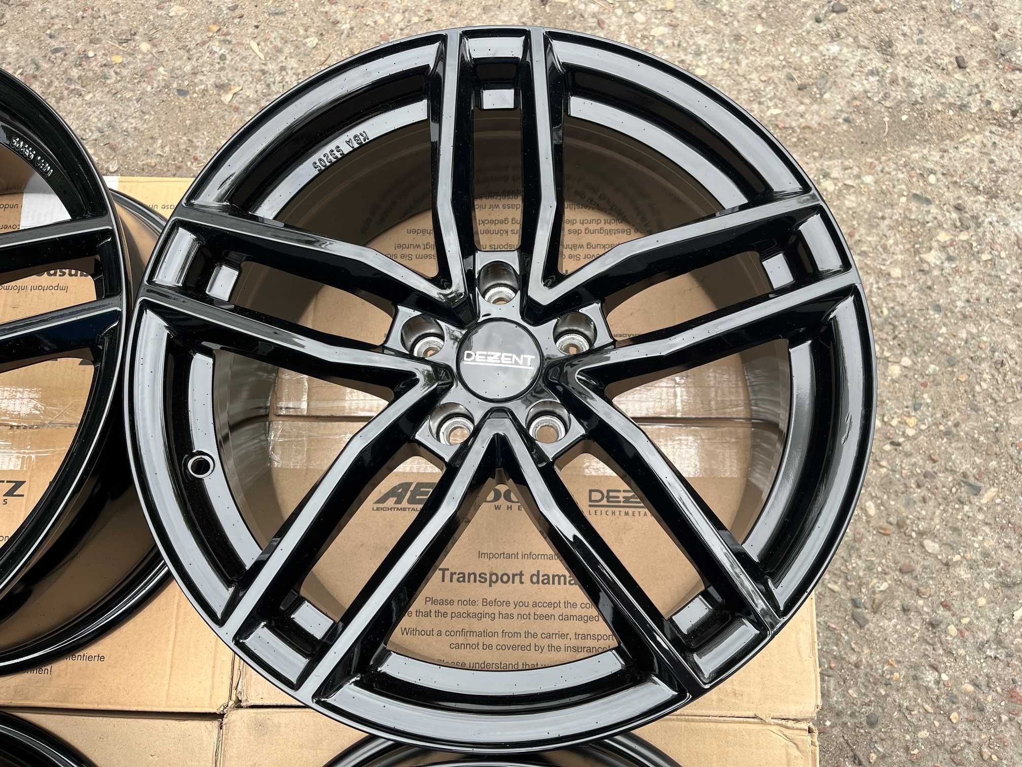 4x felgi DEZENT TR black 18"x8" roz. 5x112 ET35 AUDI BMW MERCEDES BENZ