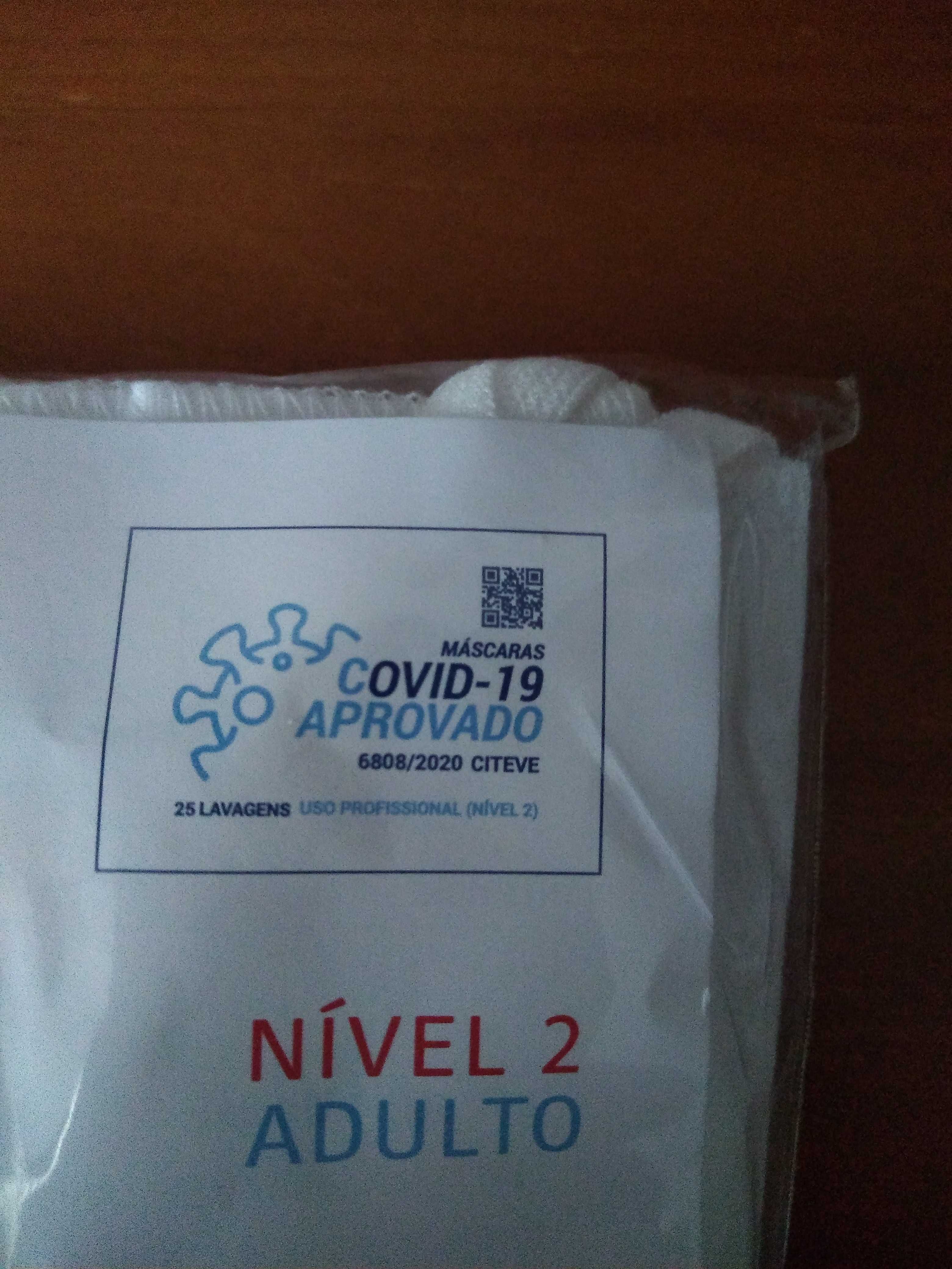 4 Máscaras Laváveis Profissionais Safe Covid 25 lavagens