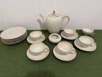 Bawarska porcelana dzbanek filiżanki talerze