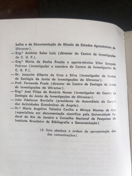 Primeiro Simposio sobre Angola 1967
