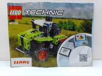 LEGO Technic 42102 z modelem ciągnika Mini CLAAS XERION.