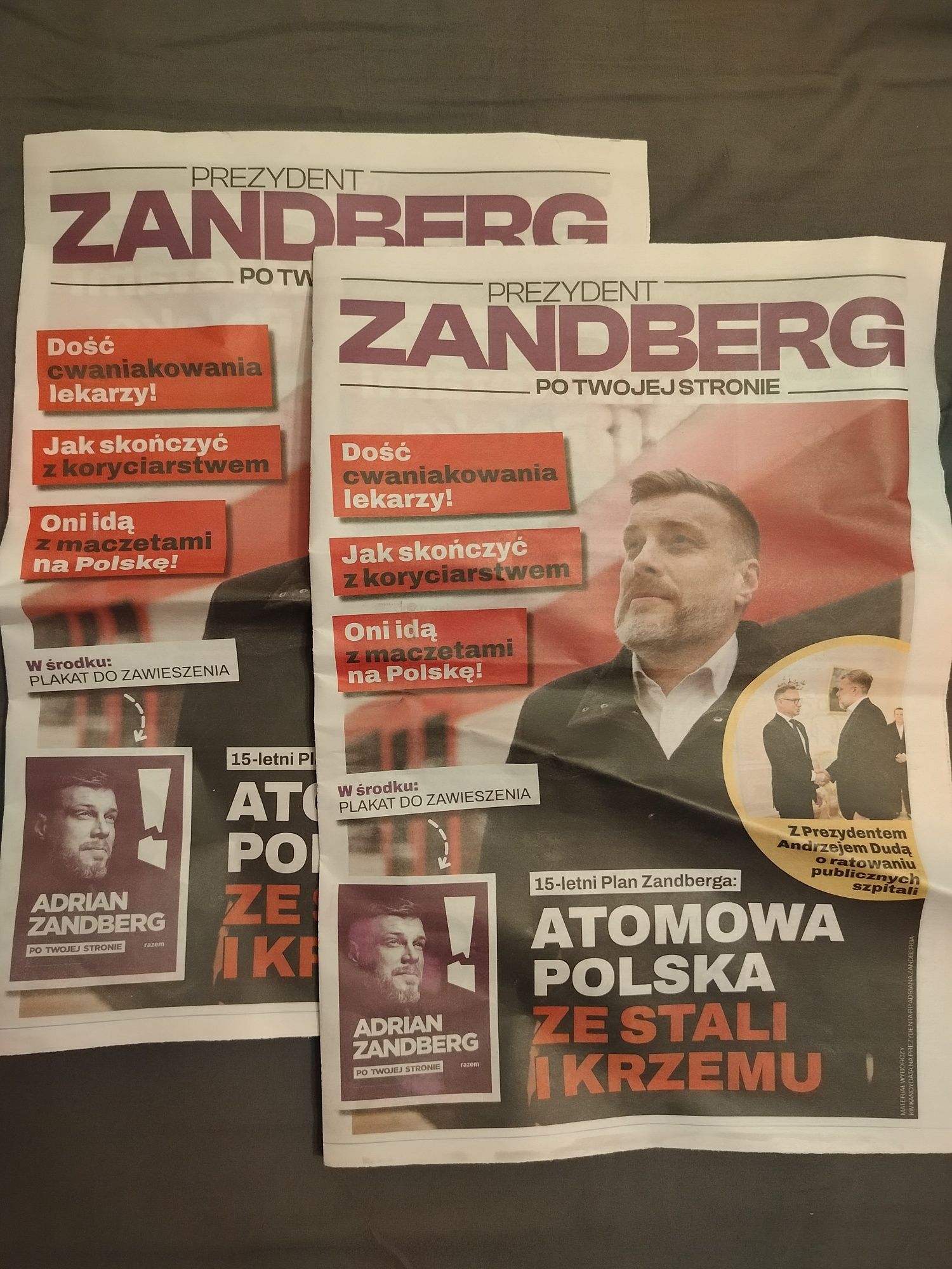 Adrian zandberg gazetka plakat
