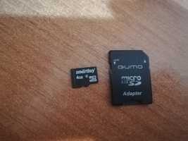 Карта Памяти Micro SD 4 Gb SD Adapter