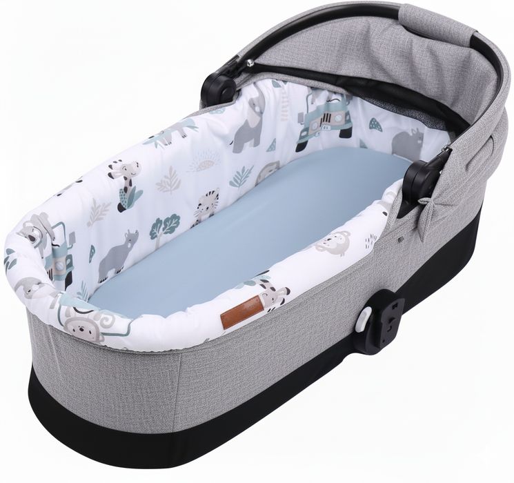 Wkładka do wózka gondoli pastelowy miętowy