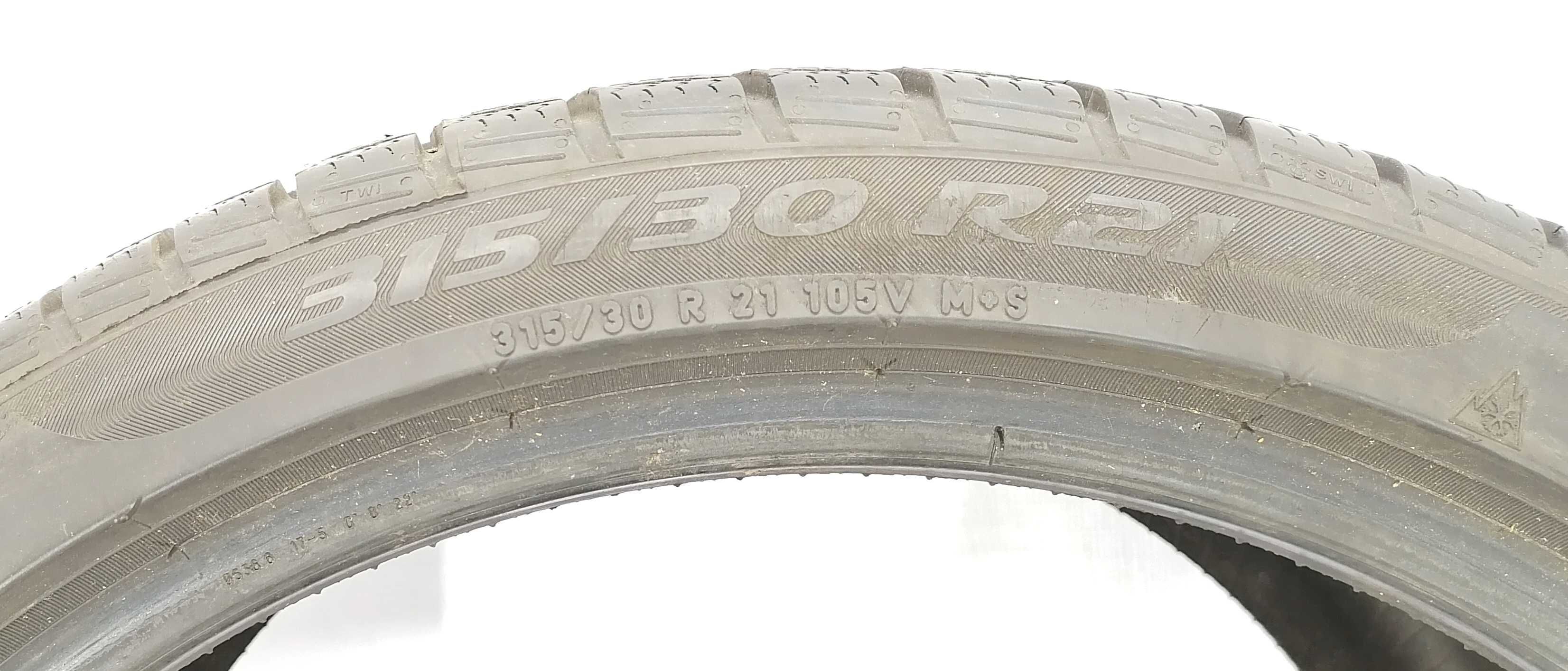 2x 315/30 R21 Pirelli SottoZero3  zimowe 6,8 mm / montaż