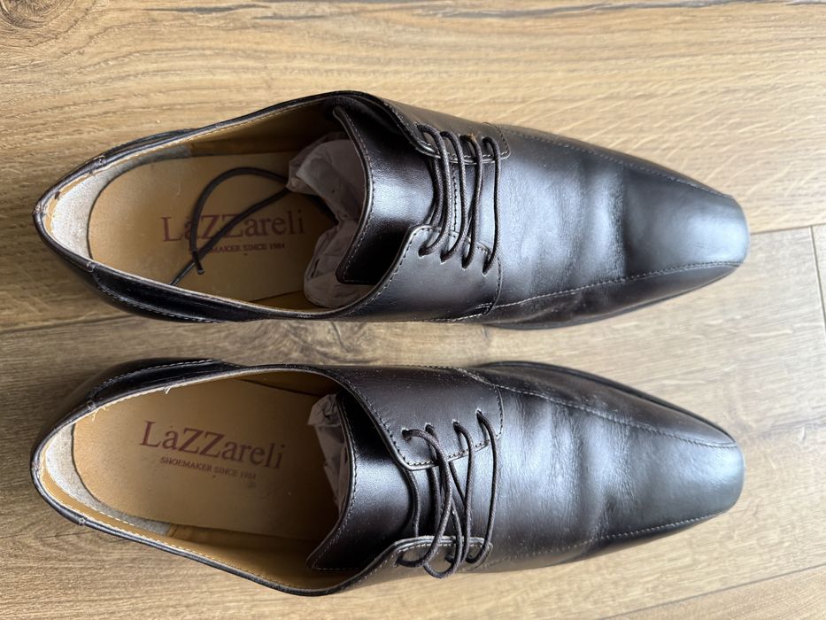 Buty męskie LaZZareli – skórzane, eleganckie – rozmiar 42