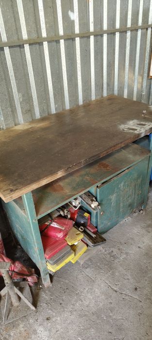 Stół warsztatowy garażowy metalowy 120/60/85 cm