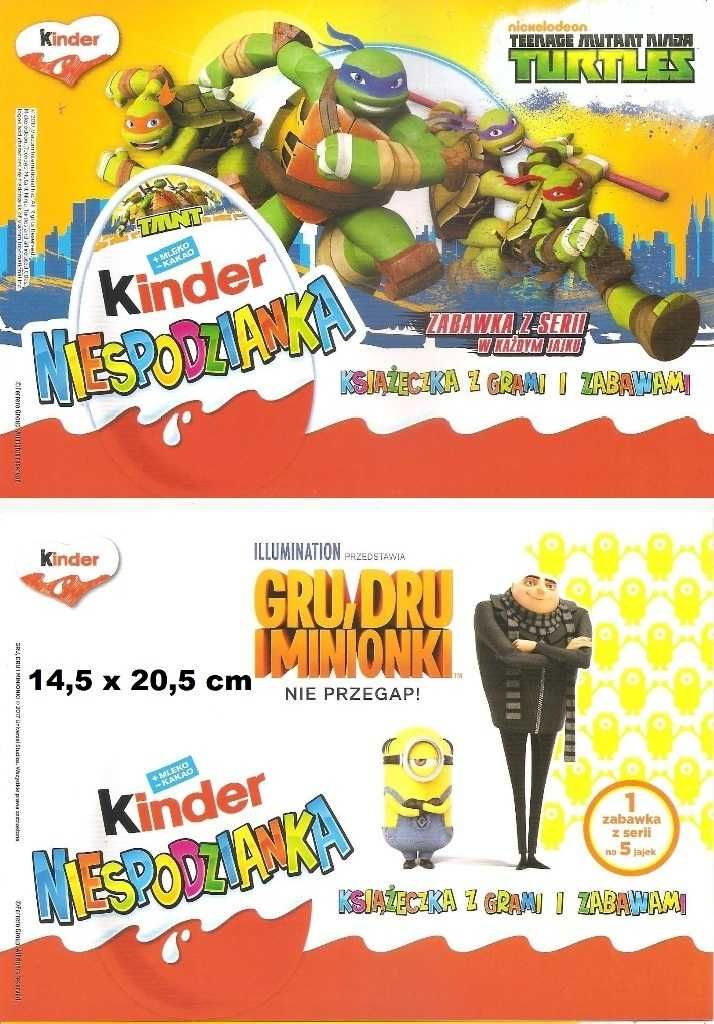 *_* Kolorowanki z kinder, dla dzieci, stan kolekcjonerski, 8szt., nowe