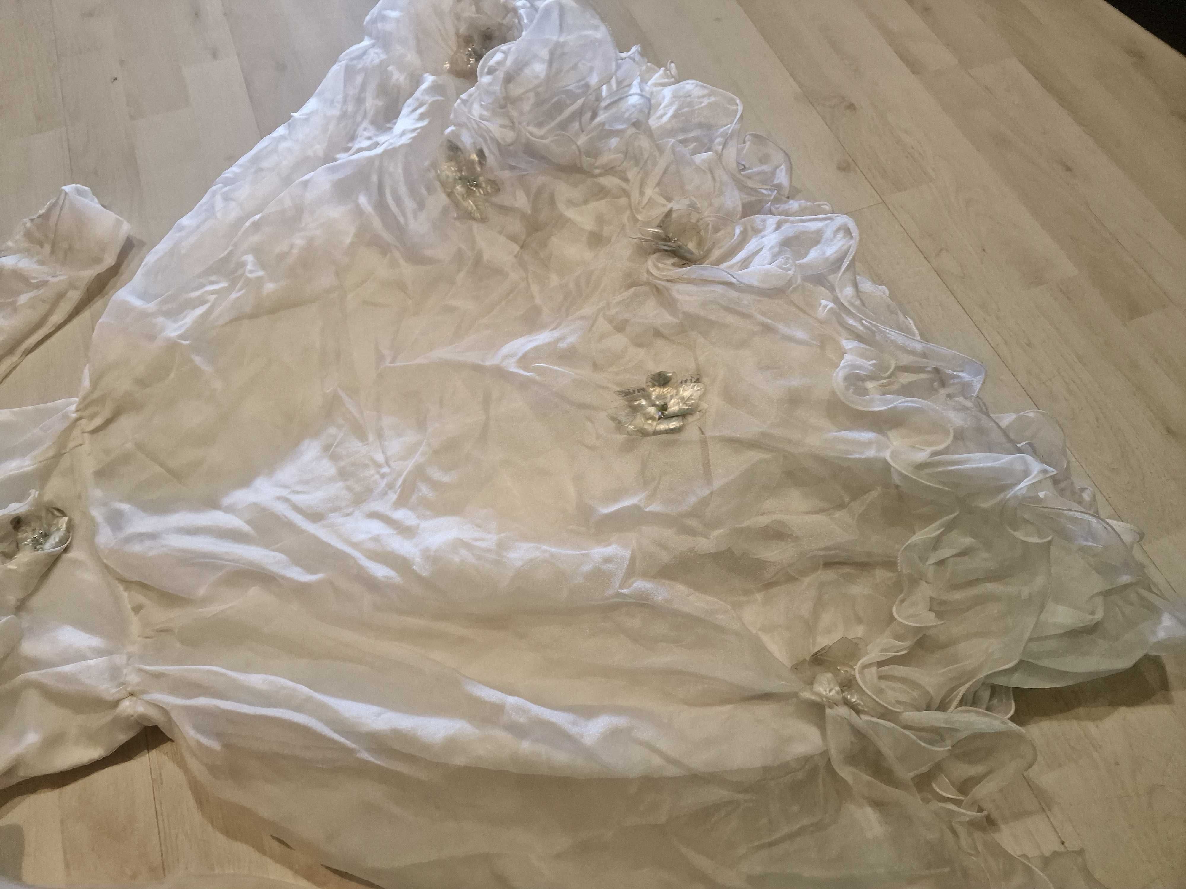 strój dama dworu aniołka aniołek sukienka śnieżynka nr 606