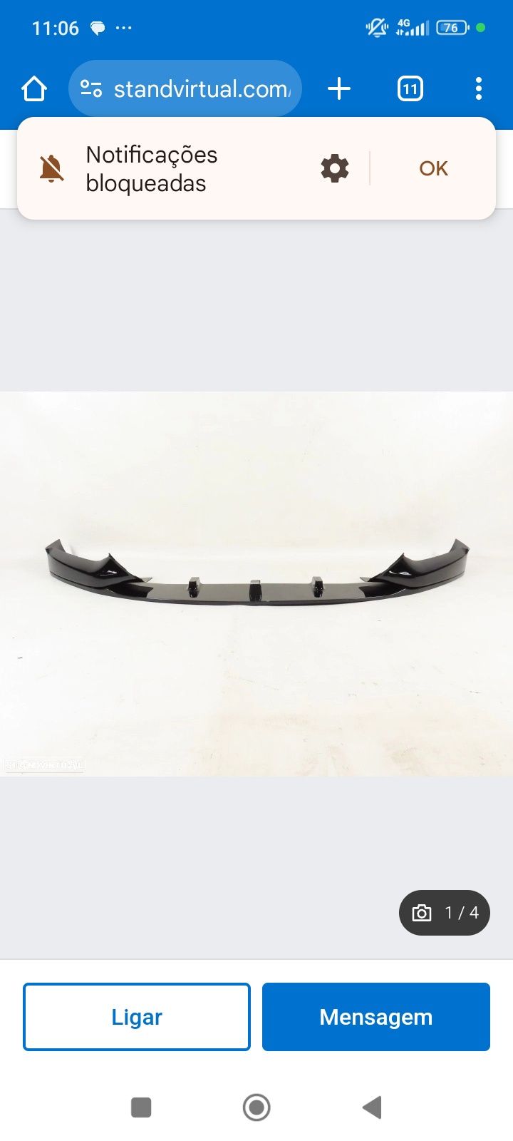 Spoiler frontal e Lip traseiro pack M performance BMW f90 g30