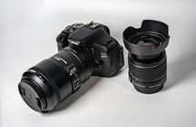 Canon 600d + kit 18-55mm + sigma 105mm f 2.8 DG Macro HSM