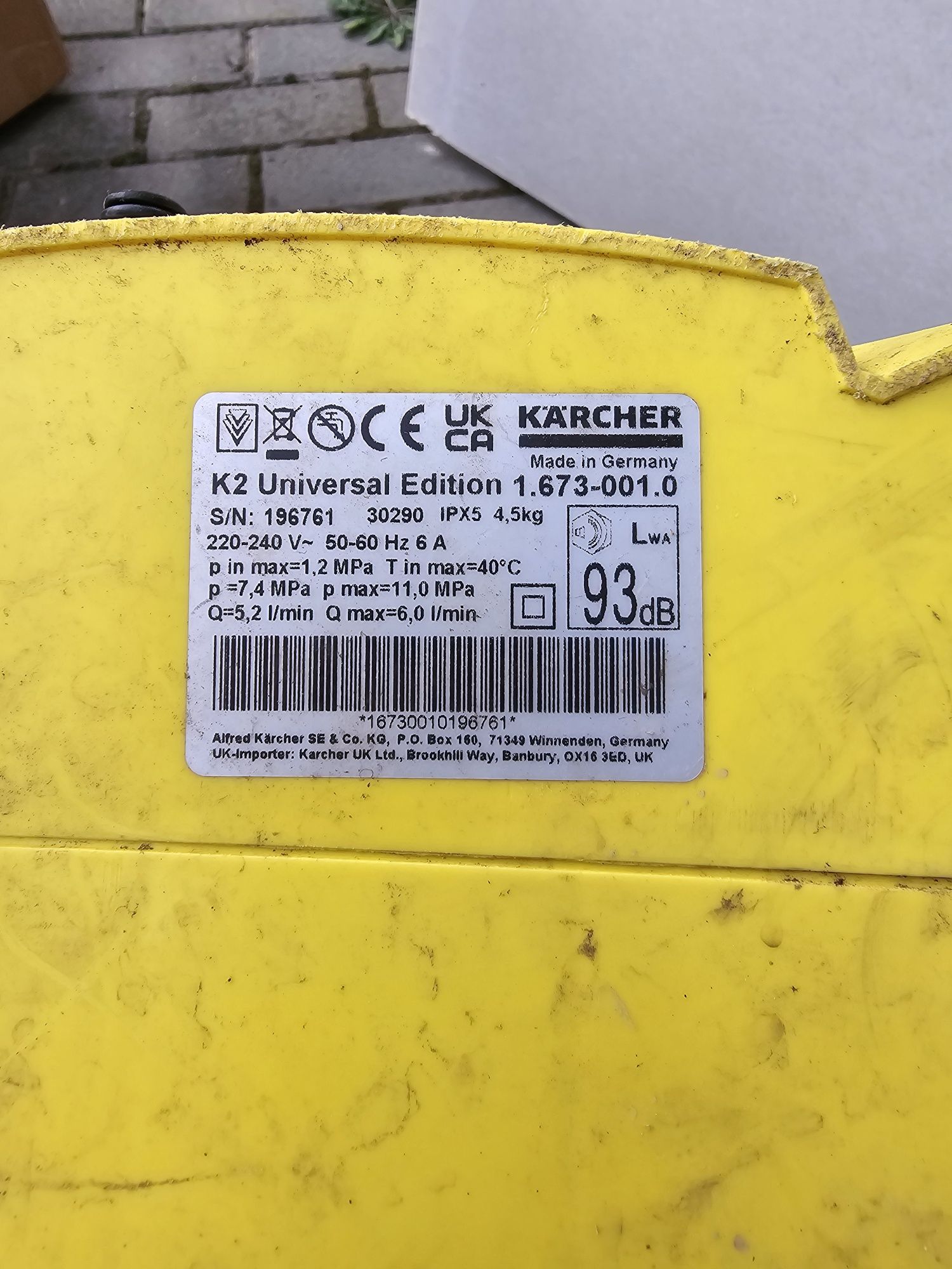Myjka ciśnieniowa Karcher K2 Universal Edition