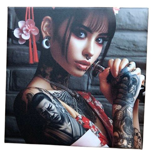 Kobiety Mafii Yakuza Zestaw 3 Obrazów Canvas 130Cm X 50Cm