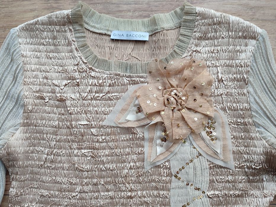 Gina Bacconi złota bluzka