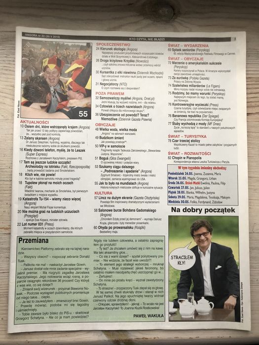 Tygodnik Angora 30.05.2010 katastrofa smoleńska, Smoleńsk