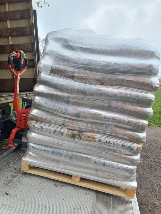 PELLET B- GREEN Certyfikowany A1 EN plus DIN plus Dostawa Gratis SOSNA