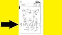 Ciągnik Renault 75-32 schematy elektryczne