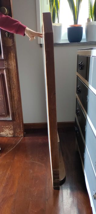 Tampo Mesa de Cozinha em Azulejo com rebordo em Madeira