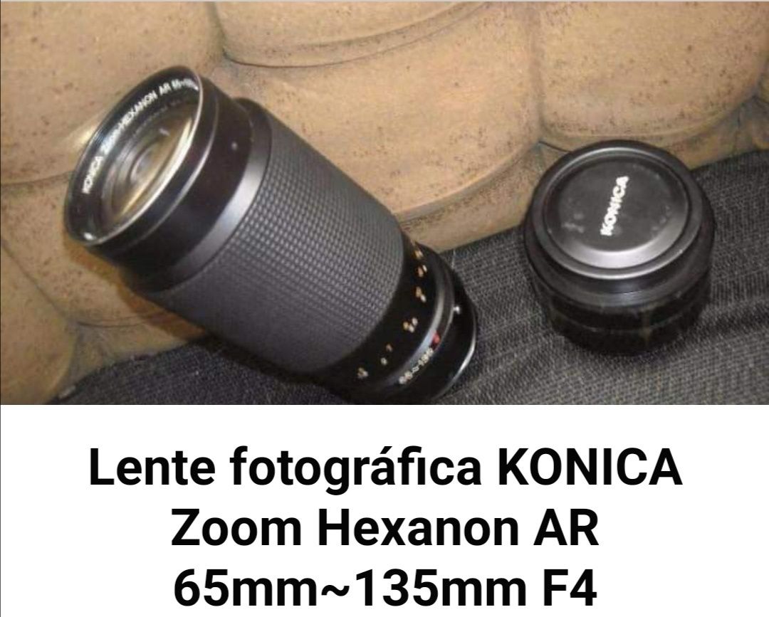 Lente fotográfica analógica KONICA Zoom Hexanon AR 65~ 135mm F4