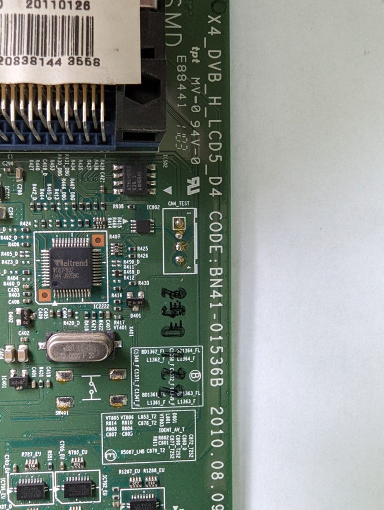 Плата Main Board BN41-01536B від телевізору Samsung