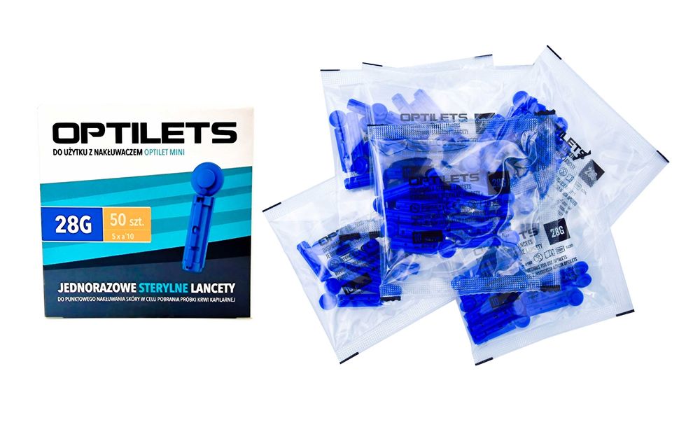 Lancety Igły | Abra Smart | Optilets - 100 szt.