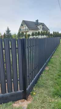 SZTACHETA METALOWA ogrodzenie sztachetowe ogrodzenia montaż ogrodzeń